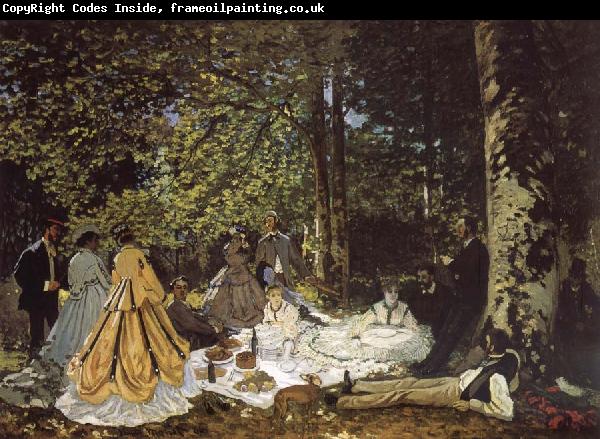 Claude Monet sketch for De picnic Shut down